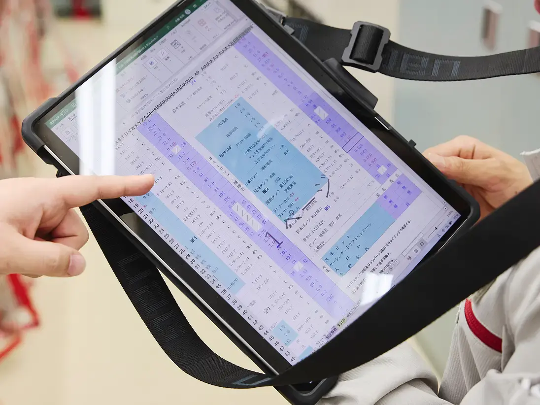 施工管理アプリケーションの写真