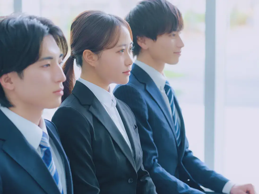 面接に向かっている様子の写真